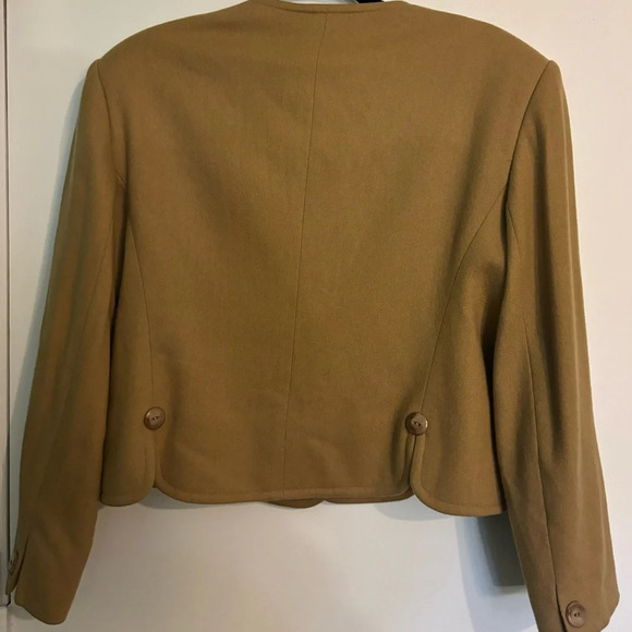 Vintage Orvis 100% Wool Button‎ Detail Jacket Blazer Made in USA “Cropped” Sz 12 - Picture 2 of 11